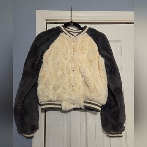 Jack By BB Dakota Faux Fur Bomber Jacket Super Soft